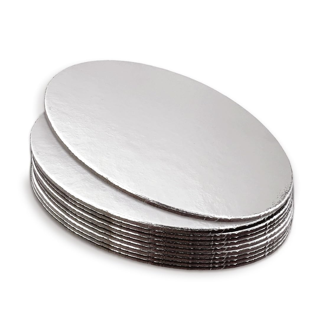 The Vanilla Valley 8" Round Cake Card Board Cut Edge 2mm Thick - Pack of 10