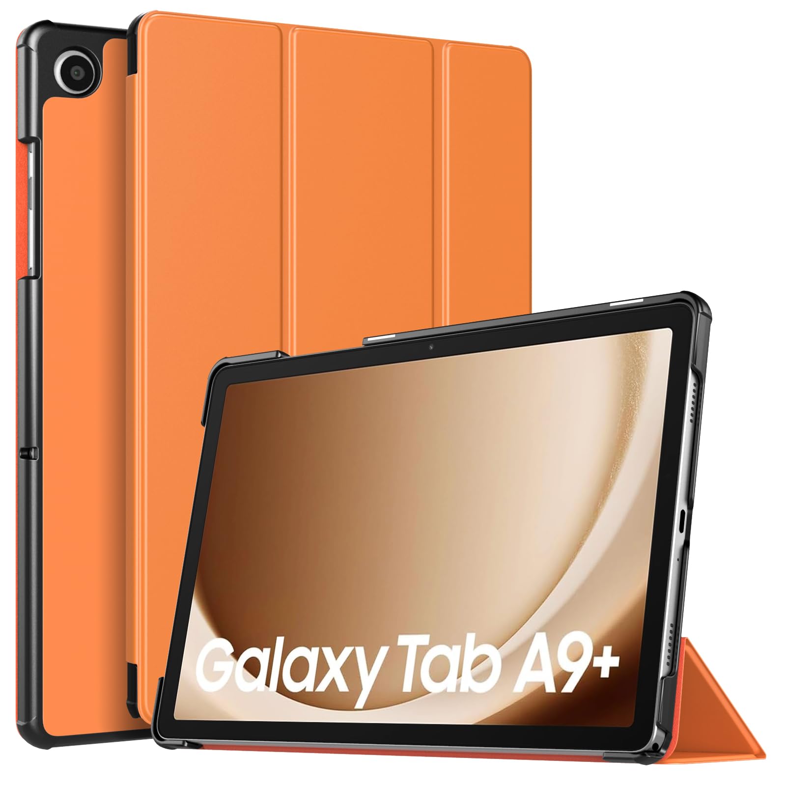 TiMOVO Case for Samsung Galaxy Tab A9+/A9 Plus 11 Inch 2023, Slim Lightweight Stand Hard Back Shell Protective Cover for Galaxy Tab A9+ Tablet SM-X210/X216/X218, Auto Wake/Sleep, Apricot