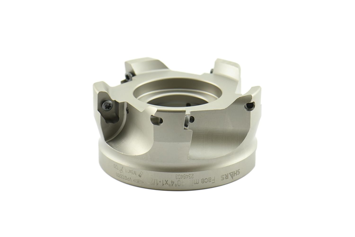 Shars 4" 90 Degree Square Shoulder Indexable Face Mill for VPGT Insert 404-8312 S[