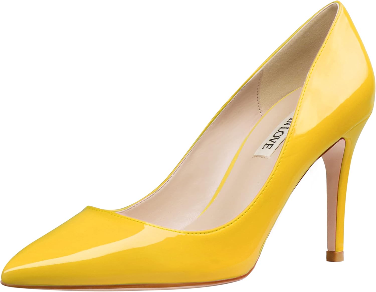 JOY IN LOVE Women's Pump Shoes 3.5" High Heels Pointy Toe Stiletto Pumps