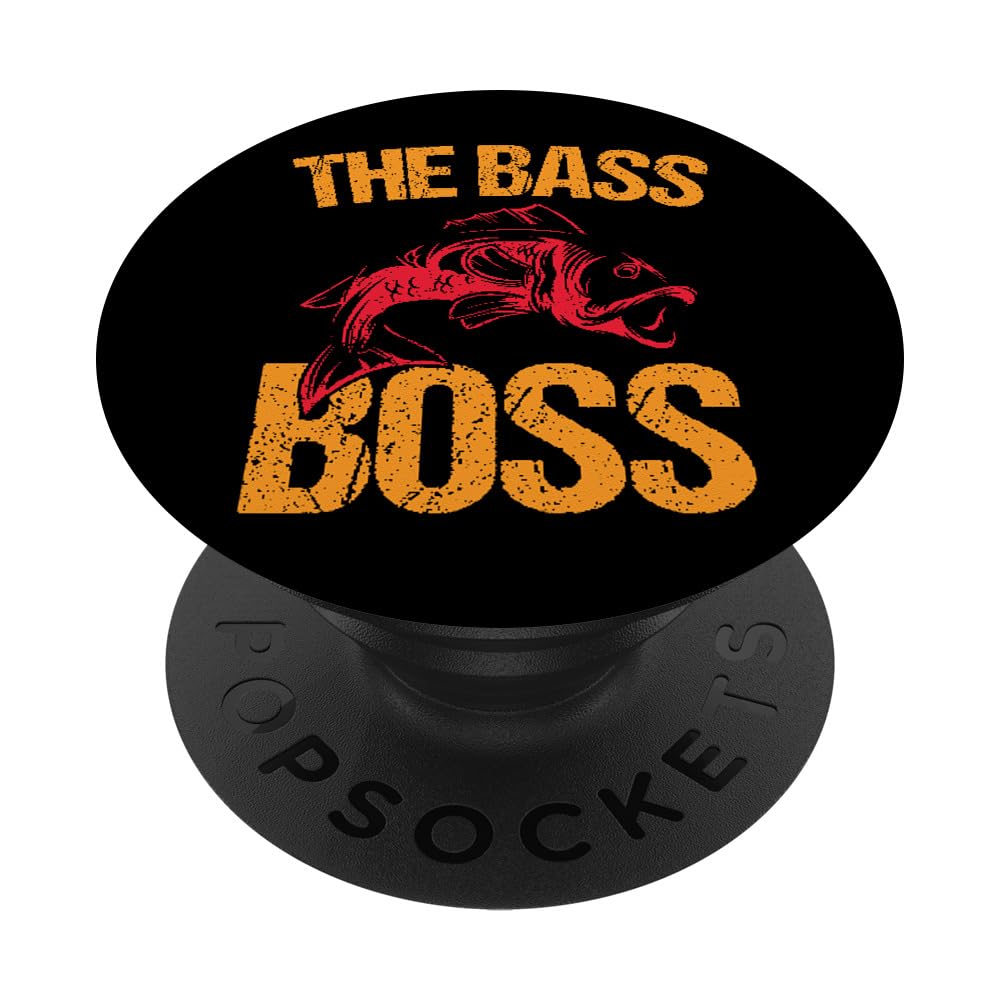 The Bass Boss PopSockets Swappable PopGrip, Black