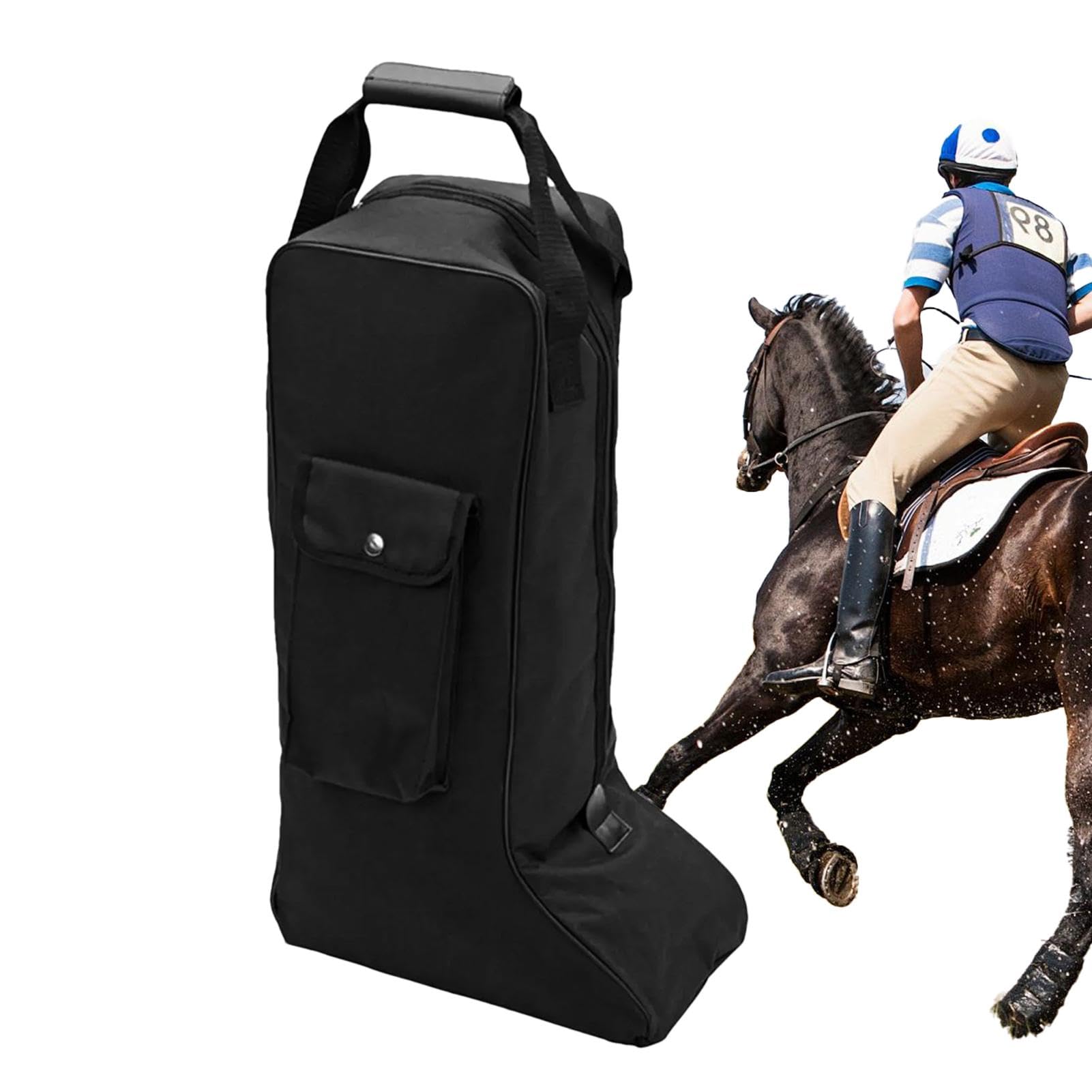 Borsa per scarponi da equitazione: portastivali funzionale, spazio per riporre gli scarponi leggero | Organizer versatile per stivali alti, custodia per stivali da viaggio, mantiene gli stivali in pos