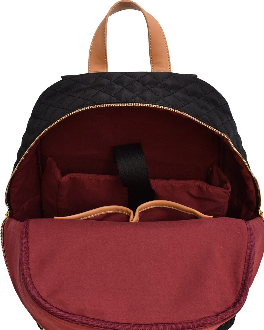 adrienne vittadini quilted backpack with 13 inch padded laptop sleeve Adrienne Vittadini Quilted Backpack with 13 Inch Padded Laptop Sleeve  (Black) : Amazon.com.au: Computers