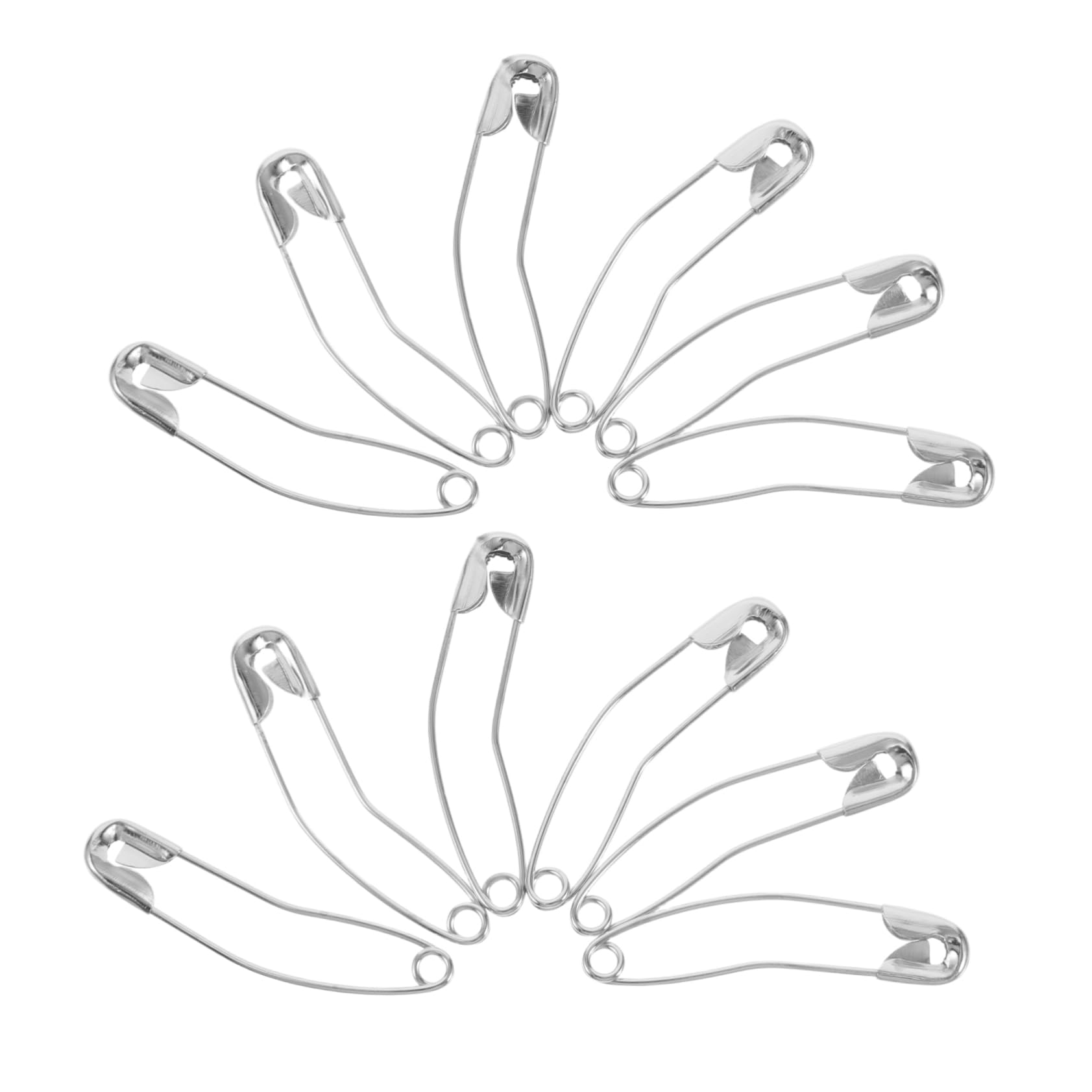 Veemoon 60 Pcs Bent Safety Pins Quilting Basting Pins Quilt Knit Craft Jewelry Making Supply Accessory Set