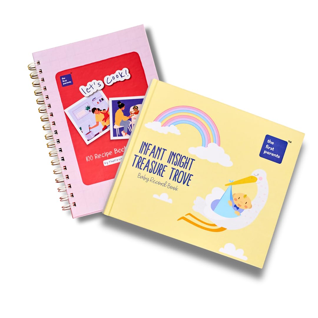 The First Parents Complete Baby Memory Book & Infant Recipe Guide Combo | Waterproof Hardcover, 120 GSM, 100 Recipes, Starting Solids Tips, Family Tree, Experts' Advice | Perfect Baby Shower Gift-image-45