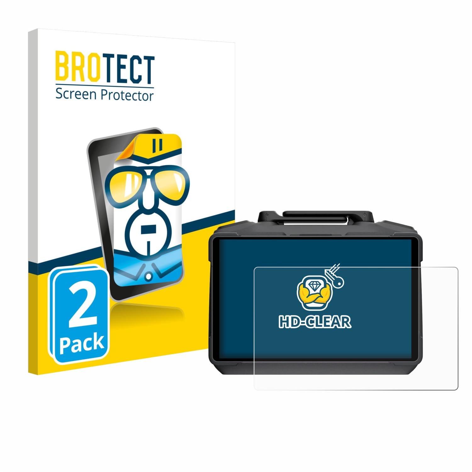 brotect Pellicola Protettiva per DJI RC Controller Protezione Schermo (2 Pezzi) [Trasparente, Anti-Impronte