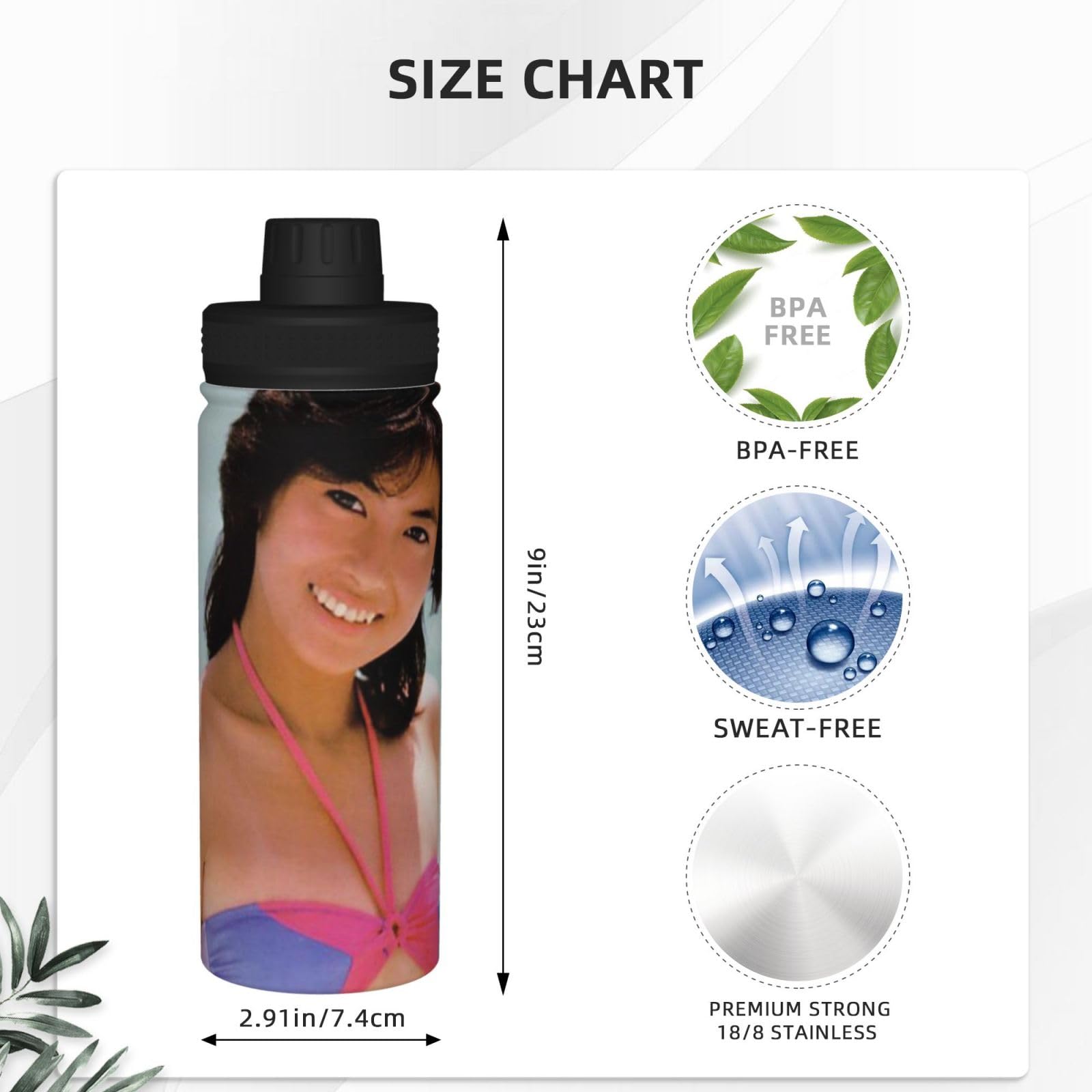 Amazon | 中山美穂5(1) 水筒魔法瓶スポーツ飲料対応保冷ボトル