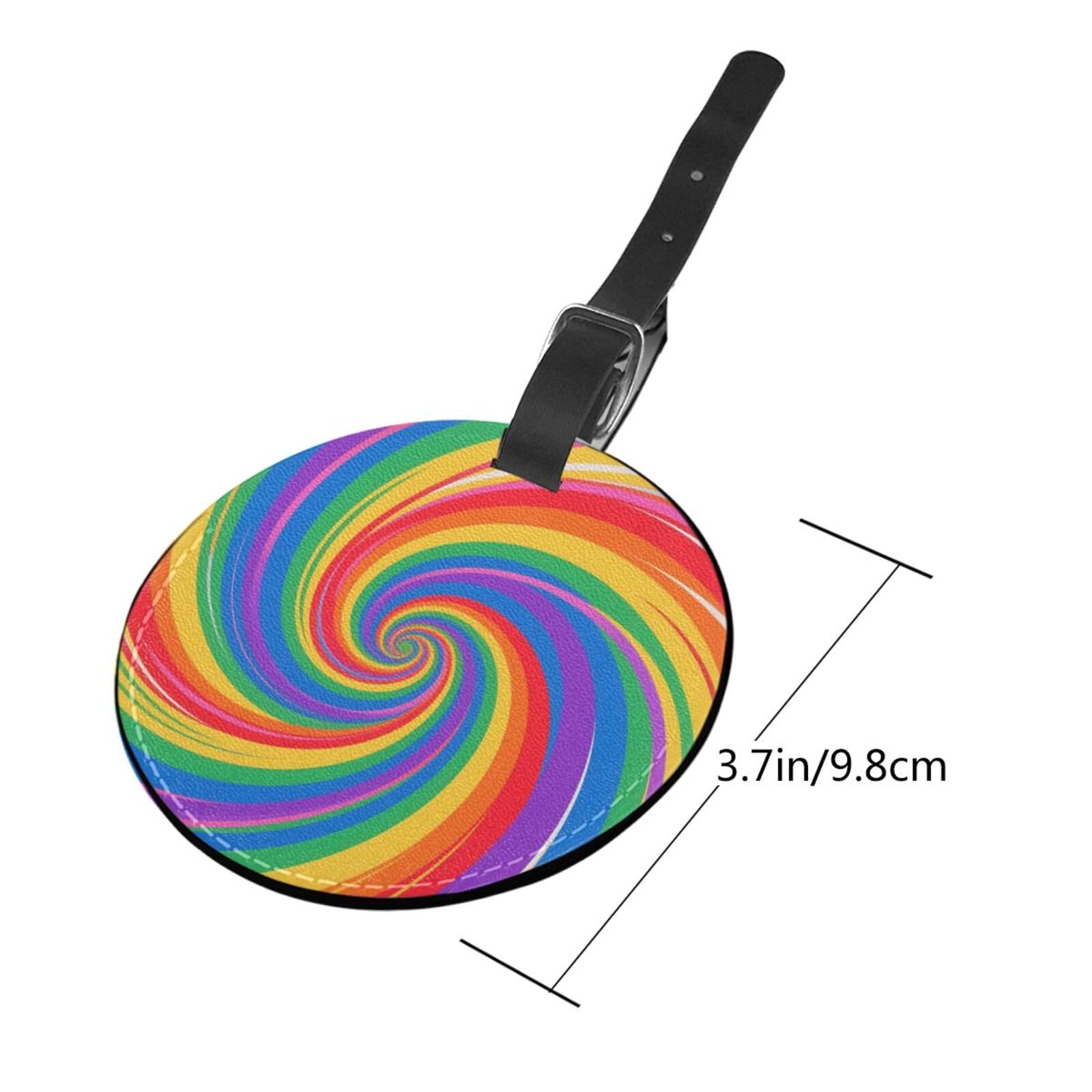 Etichette per bagagli per la privacy, impermeabili, psichedeliche, trippy tie dye, etichette per bagagli con cinturino da polso regolabile, etichetta per valigia da uomo