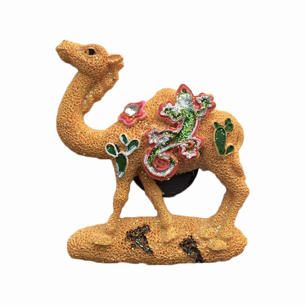 Wedarego Camel Egypt 3D Refrigerator Magnet Resin Travel Souvenirs,Handmade Home & Kitchen Decoration Fridge Magnet Collection Gift