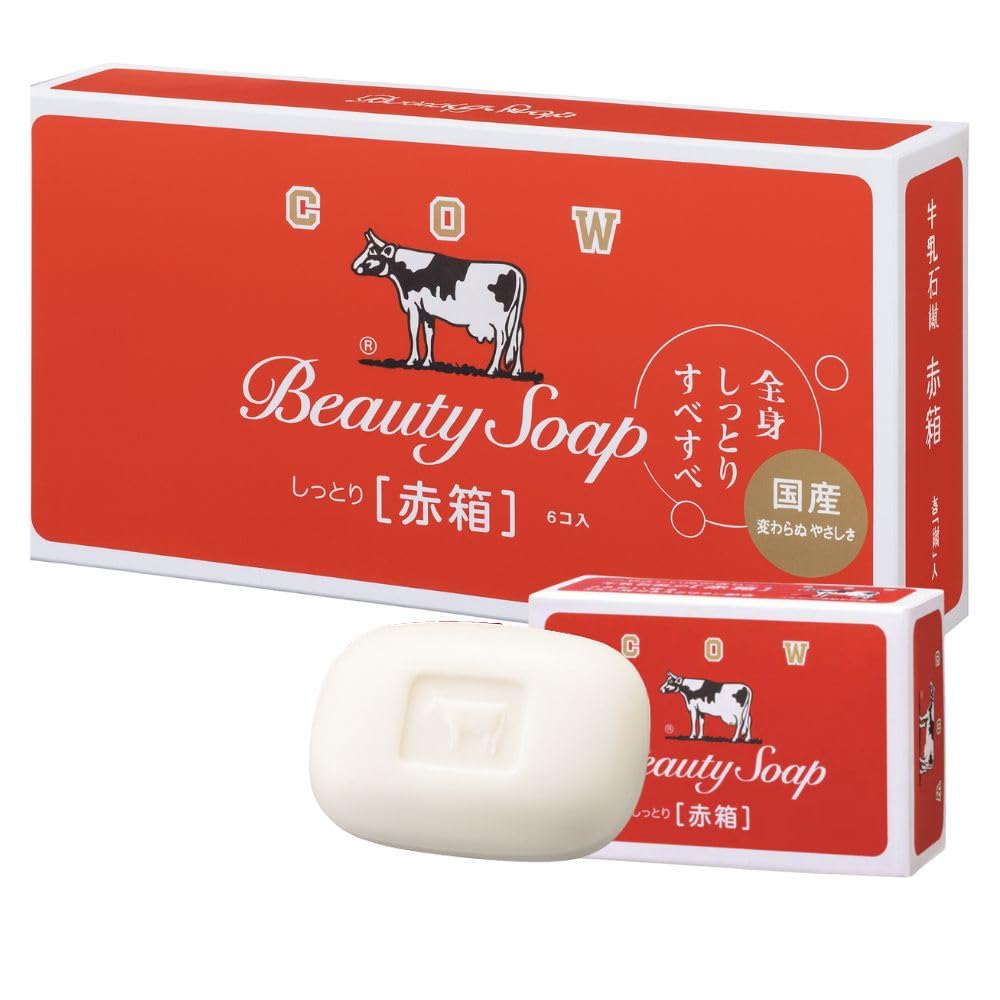 Natura Select 牛乳石鹸 赤箱85g×7個（6個＋1個おまけ）｜保湿…