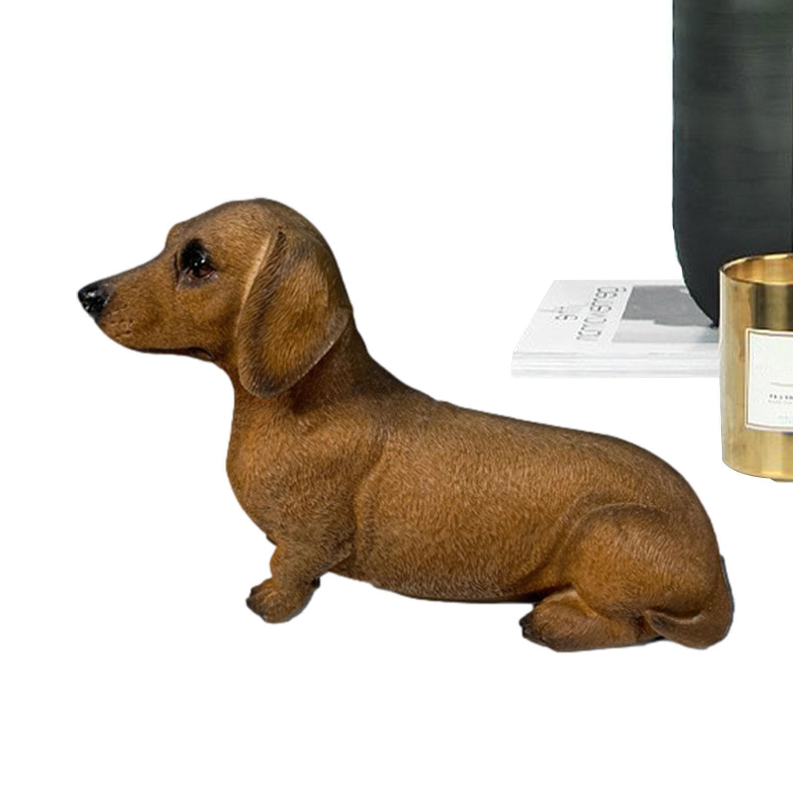 Amazon.co.jp: ダックスフント像屋内,ダックスフントの置物犬の置物