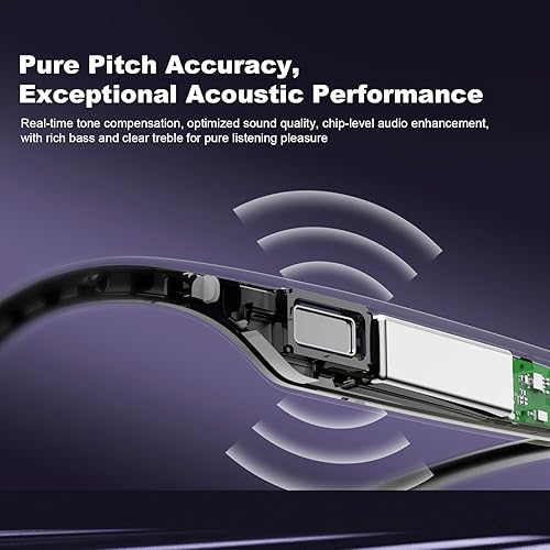 Miniatura 6 de Lentes inteligentes AI con cámara y audio, lentes de cámara HD de 8 MP para hombres y mujeres, gafas de sol para grabación de video 1080P,