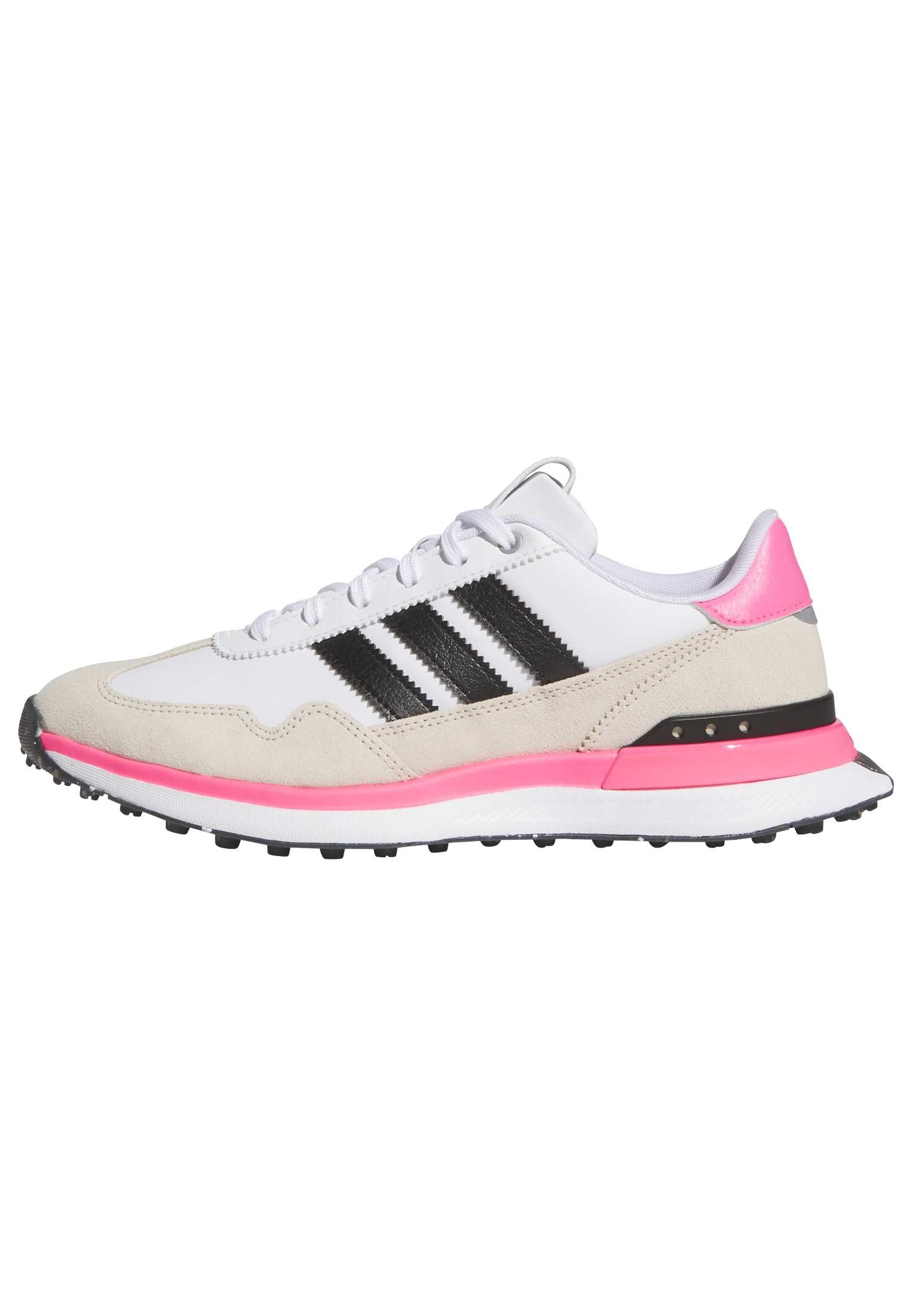 adidas Women's S2G 26 Textile Spikeless Golf Shoe, FTWR White/core Black/Lucid Pink, 7.5 UK