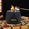 LEUYA Table Top Fire Pit Bowl- Bio Ethanol Table Top Fire plce Smokeless Mini Fire Bowl Heater, Portable Personal Fireplace for Outdoor & Indoor Use