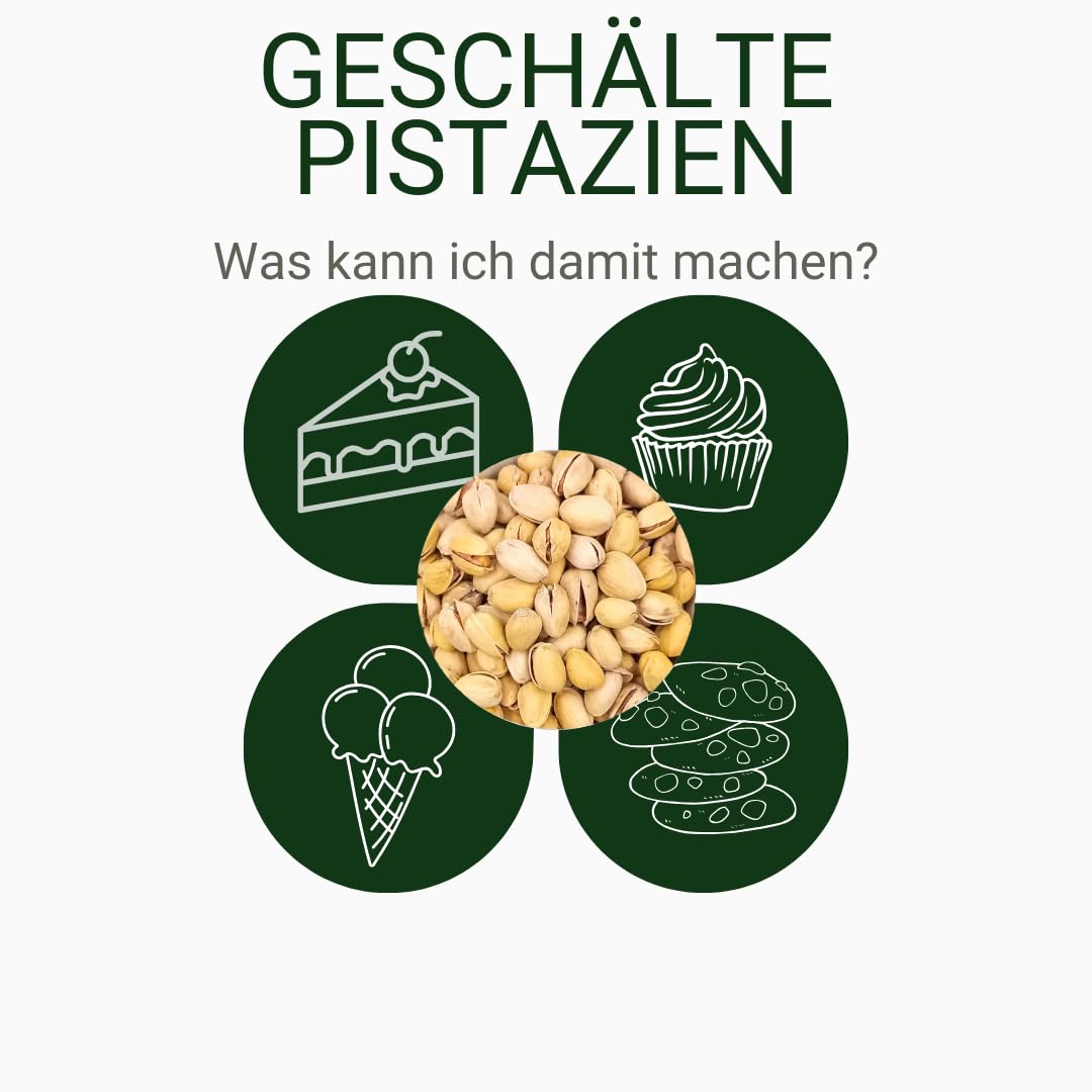 Pi-nuts Pistazien geröstet und gesalzen 1 kg. Pistazienkerne mit Schale, ganze Pistaziennüsse,100% Naturbelassen ohne Zusätze.