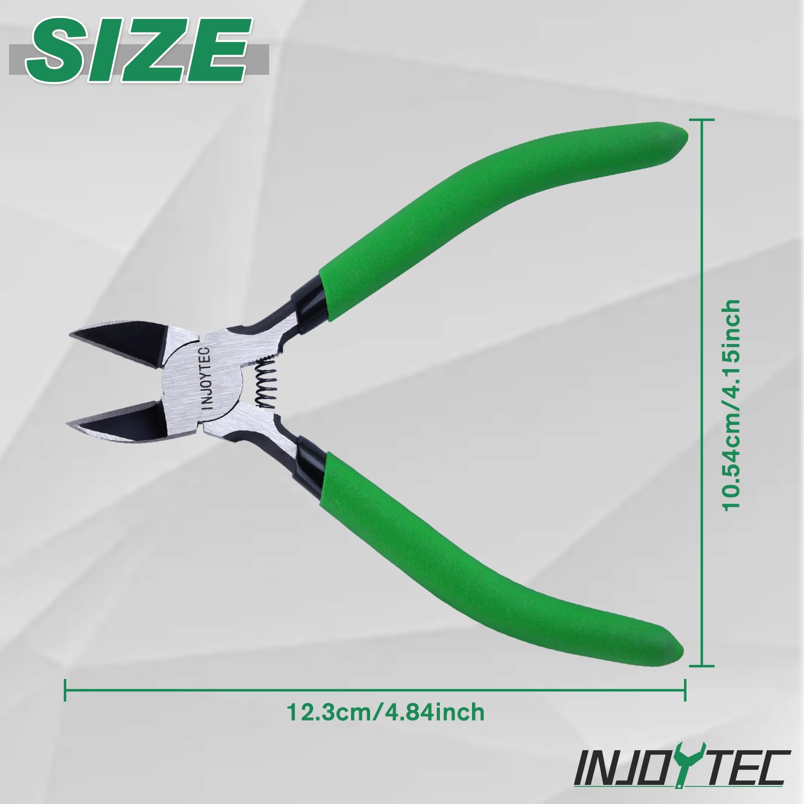 INJOYTEC Mini Wire Flush Cutters 5 Inch Wire Cutters Diagonal Cutters Side Cutters Sharp and Precision Side Cutting Pliers Spring Loaded Wire Snips Clippers for Jewelry Making Crafting - Image 2