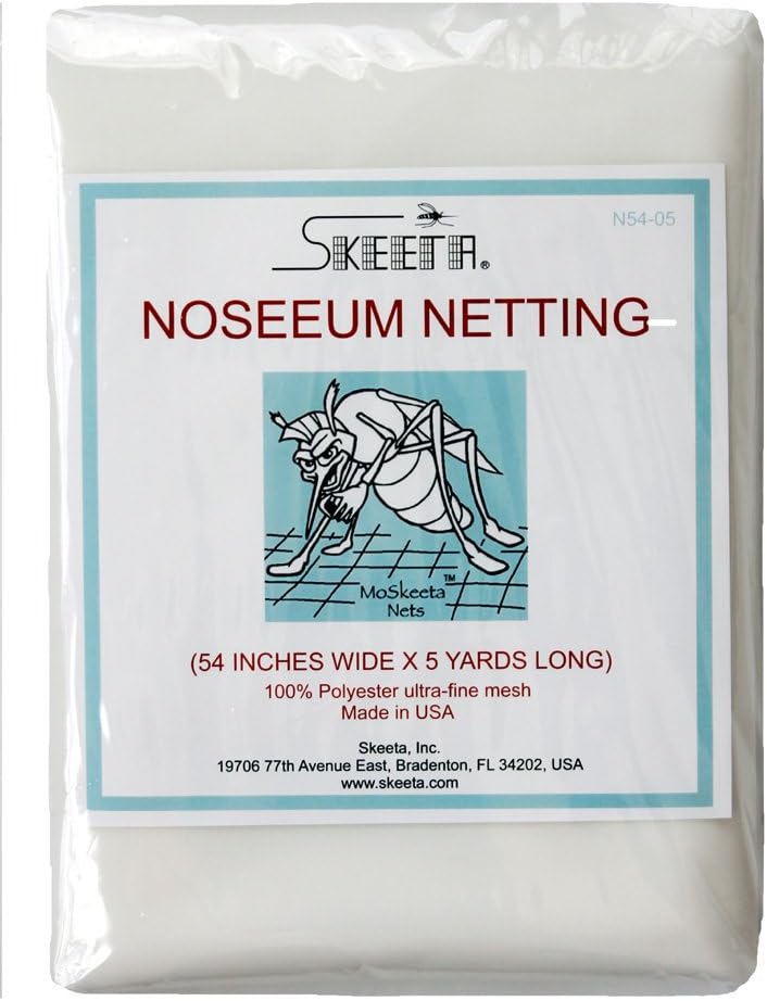 Mosquito No-See-um Netting by Skeeta 54" Wide X 5 Yards - White