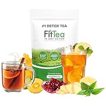 FitTea Origin&aacute;ln&iacute; 14 denn&iacute; detoxikačn&iacute; čaj pro hubnut&iacute; a bři&scaron;n&iacute; tuk - Detoxikačn&iacute; čist&yacute; čaj na hubnut&iacute; pro ženy a muže - Klinicky testovan&yacute; tenk&yacute; čajov&yacute; detoxikačn&iacute; n&aacute;poj