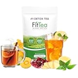 FitTea The Original 14 Day Detox Tea with Organic Green Tea ECGC, Garcinia Cambogia and Ginger - Colon Detox Cleanse to Help Bloating and Support Metabolism