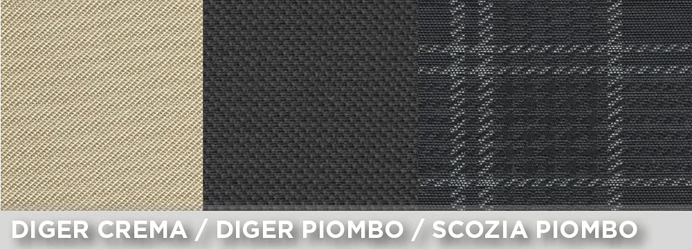 Serie completa coprisedili personalizzati Fiat 500 07> scozzese grigio