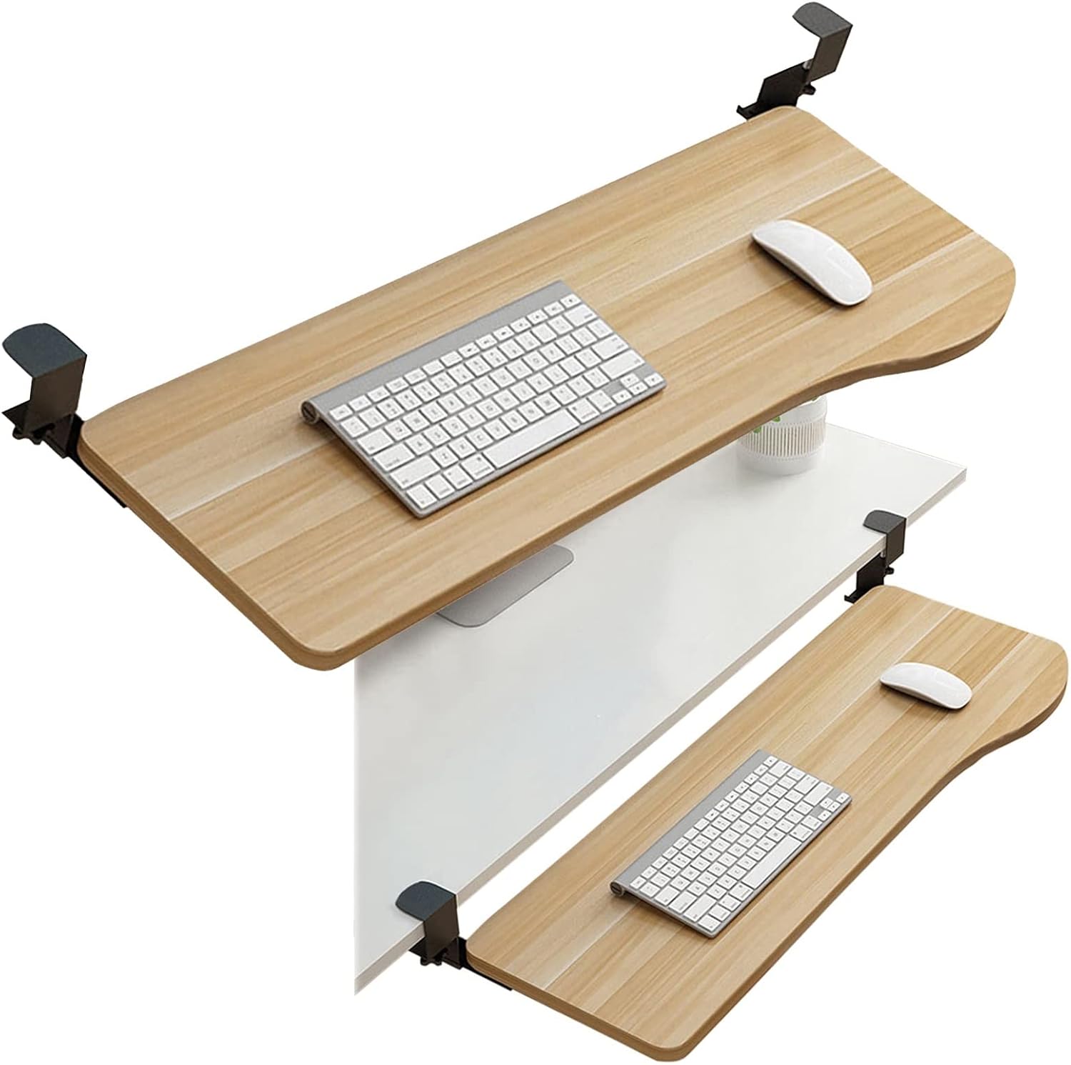 V3VOGUE Keyboard Platforms Under Desk Sliding Keyboard Tray Office Workstation