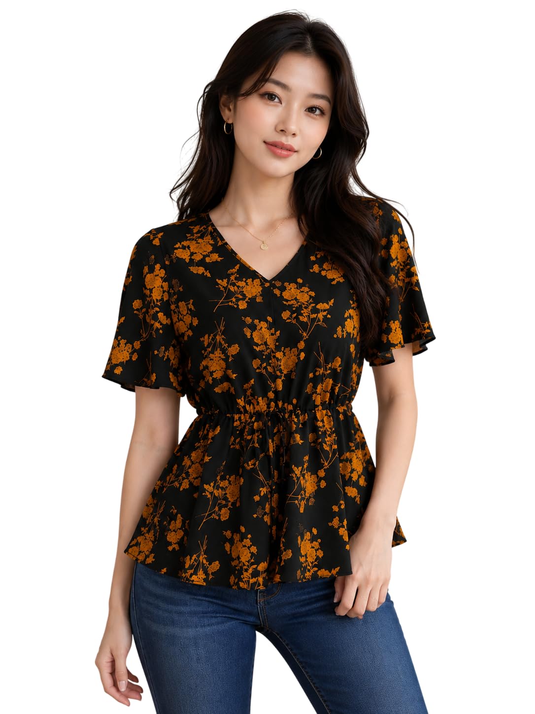 Womens and Girls top Cotton Blend| Women Stylish Western Tops| Casual Regular Fit Fashion Top-image-47