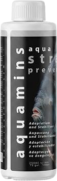 Aqua Stress Preventive Water Conditioner for Aquarium - 250ml / 8.45 fl oz - Fish Coat Support & Water Stabilizer for Freshwater and Saltwater Tanks
