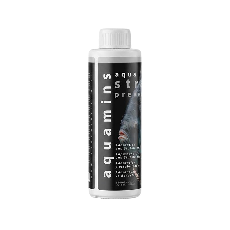 Condicionador de Água para Aquário Aquamins Aqua Stress Preventive para Água Doce e Salgada 250 mL