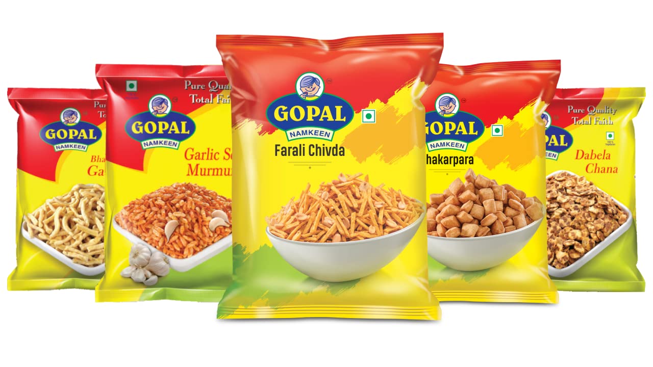 Gopal Namkeen Combo | Bhavnagri Gathiya 500g |Garlic Sev Murmura 500g|Farali Chivda 500g |Sakkarpara 500g|Chana Jor 500g (B0B6HXZQBC) Amazon Price History, Amazon Price Tracker