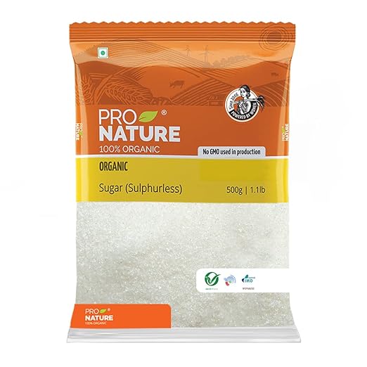 Pro Nature 100% Organic Sugar, White, 500g