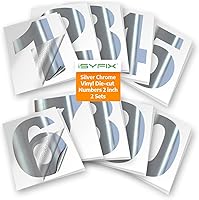 Vista 151 de iSYFIX Calcomanías de Números de Vinilo Verde Manzana – 1.5 Pulgadas Autoadhesivas (2 Juegos) – Calcomanía Premium Troquelada y Pre-espaciada