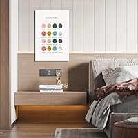 Vista 9 de Cuadro de sentimientos infantiles en lienzo para pared, póster de emociones, pósteres de salud mental, decoración de esquina para aula de maestros