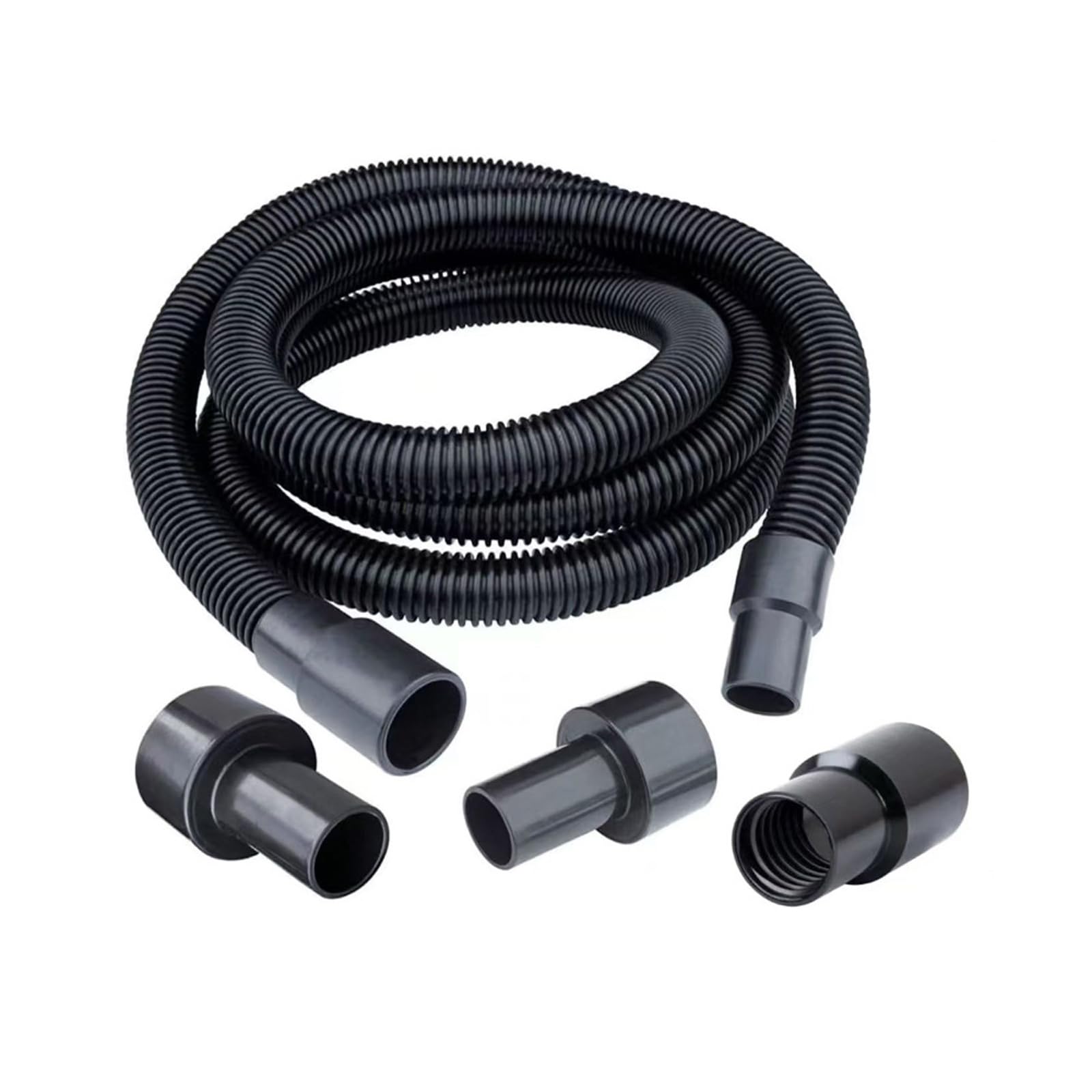 ERRORY 70477 10ft Heavy Duty Expandable Vacuum Hose Wet Dry Extra Long Hose Extension Replacement Flexible Extension Tube Vacuum