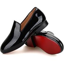 FERUCCI Kids Boys Black Patent Leather Loafer Wedding Gala Ring Bearer Shoe