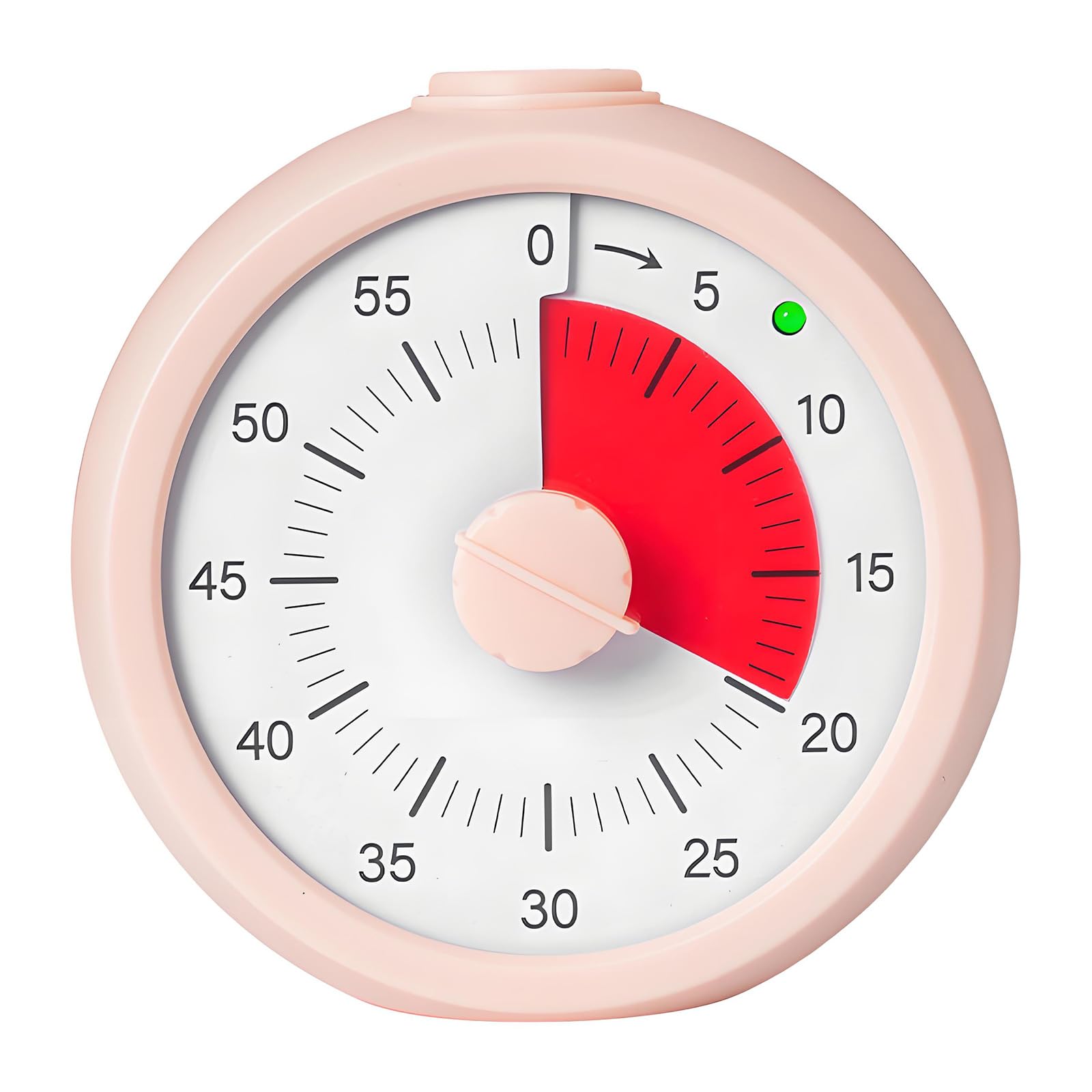 Analog Study Timer with Visible Countdown Window, Desktop Clock for Family Homework Reading Practice and Kitchen Tasks Analog Countdown Clock Visual Routine Reminder Visible Number Scale Desk Study