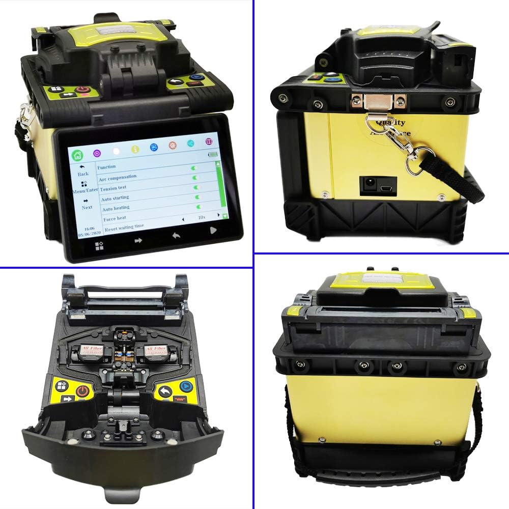 Flash Deals - 70% OFF D YEDEMC SM&MM Automatic Intelligent Optical Fiber Fusion Splicer Optical Fiber Welding Splicing Machine 5 inches Touch TFT True Color Screen Display & Fiber Cleaver Kit