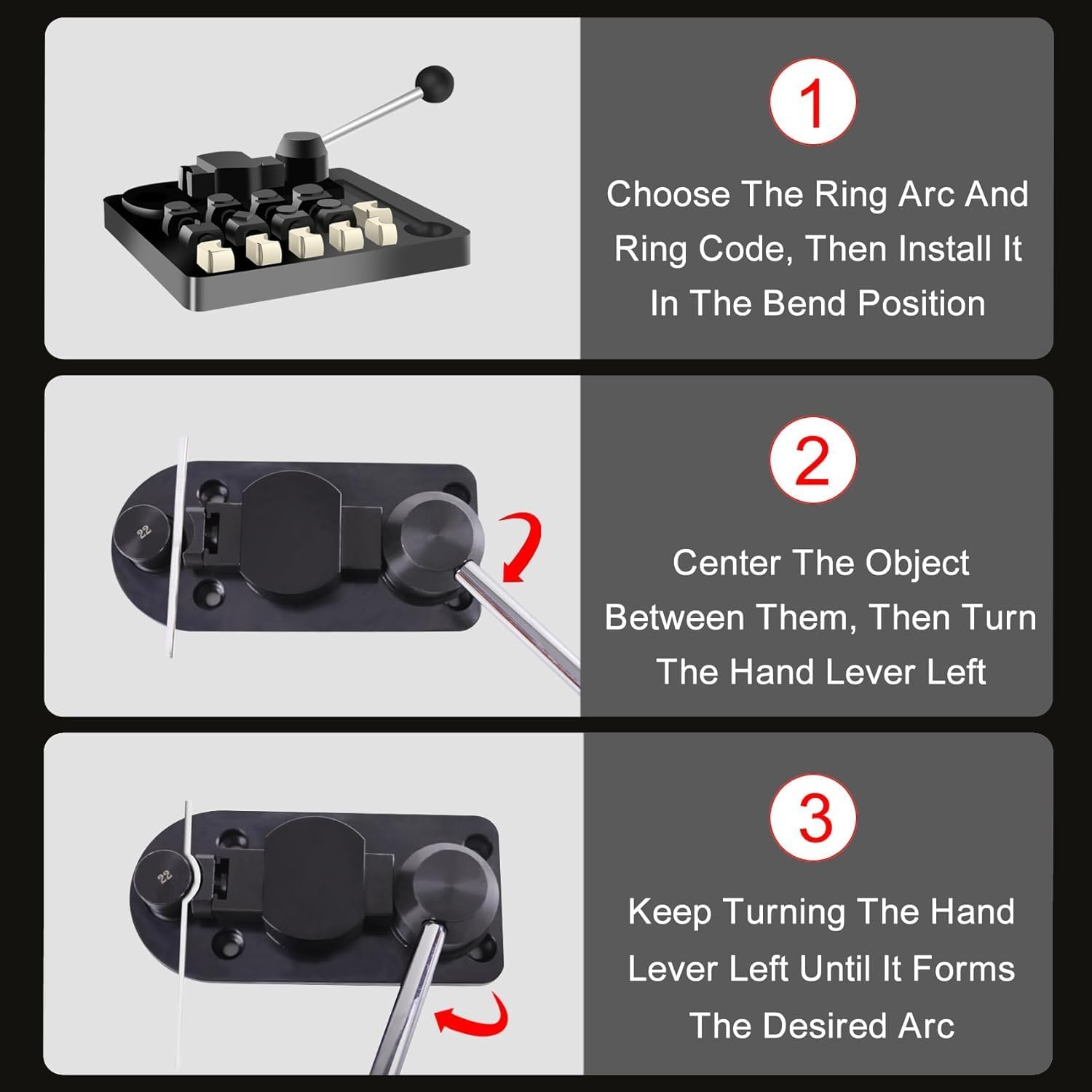 SANJIAN Ring Bender, Bender Tool Ring, Spoon Ring Bender Tool for Ring Jewelry Making, Spoon Ring Making Kit, Ring Bender Tool for Spoon Rings Heavy Duty, Spoon Bender for Spoon Rings Bending Machine