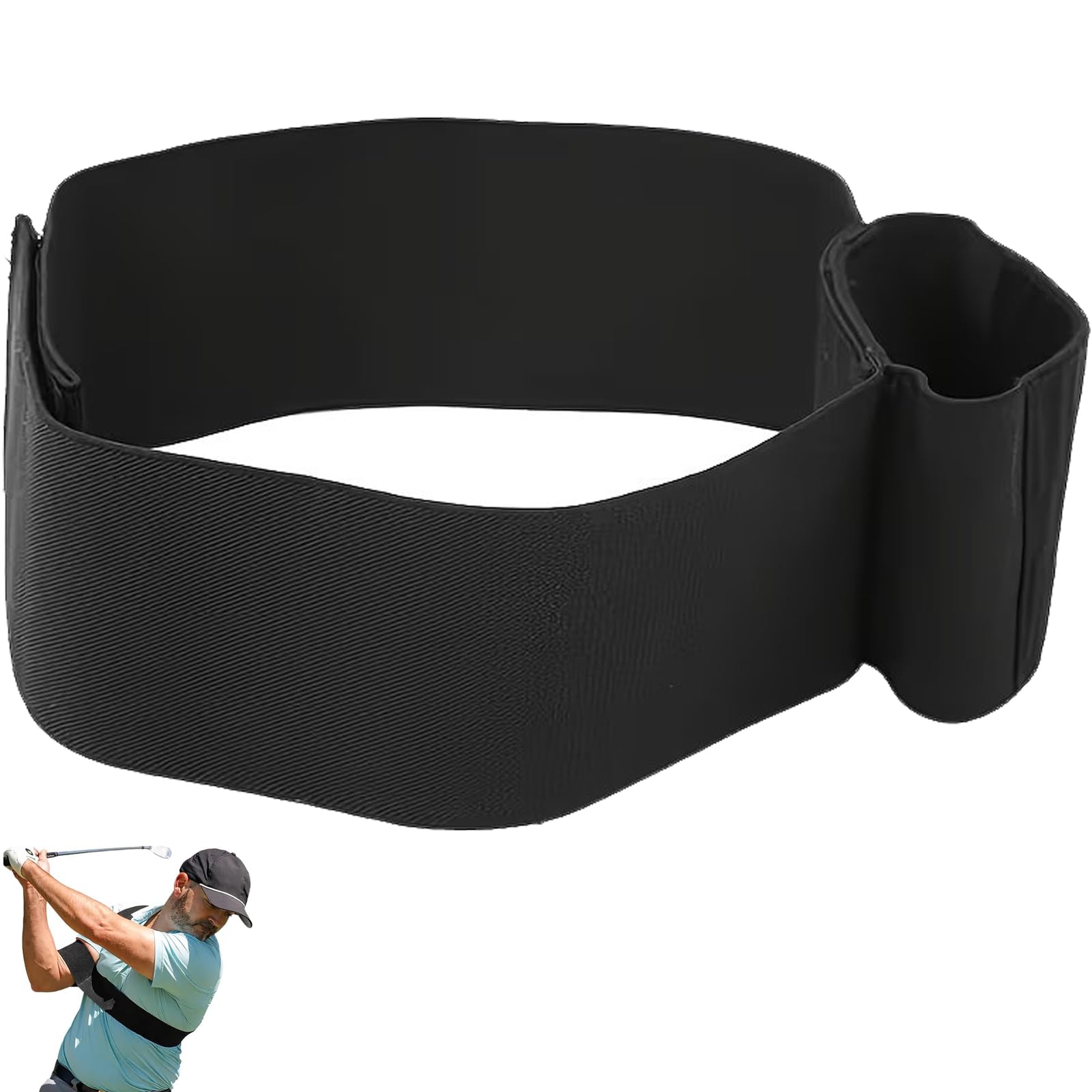 Slider Golf Training Aid, Adjustable Golf Swing Training Aid Arm Band, Professional Motion Posture Correction Belt, Golf Swing Trainer for Improving Swing Stability, Correcting Wrong Swing Posture