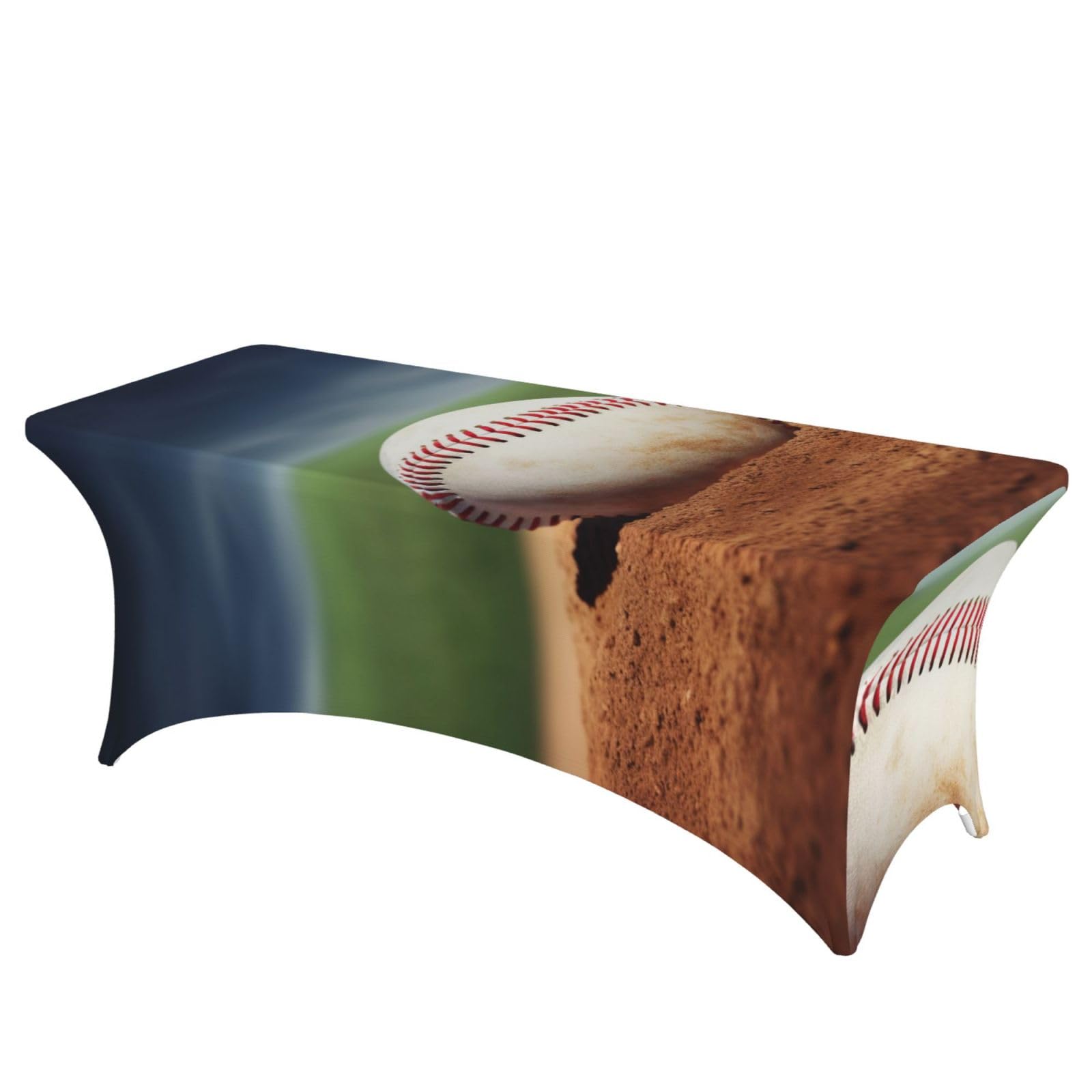 Nappe de baseball de 1,8 m extensible en élasthanne pour tables rectangulaires