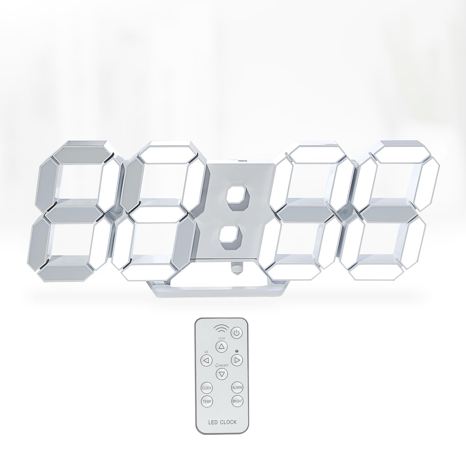 KOSUMOSU デジタル時計 LED 壁掛け 3D LED CLOCK 置き時…