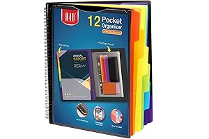 H4D 12 Pocket Poly Project Organizer: Your Pocket-Sized Command Center with Expansive Organization