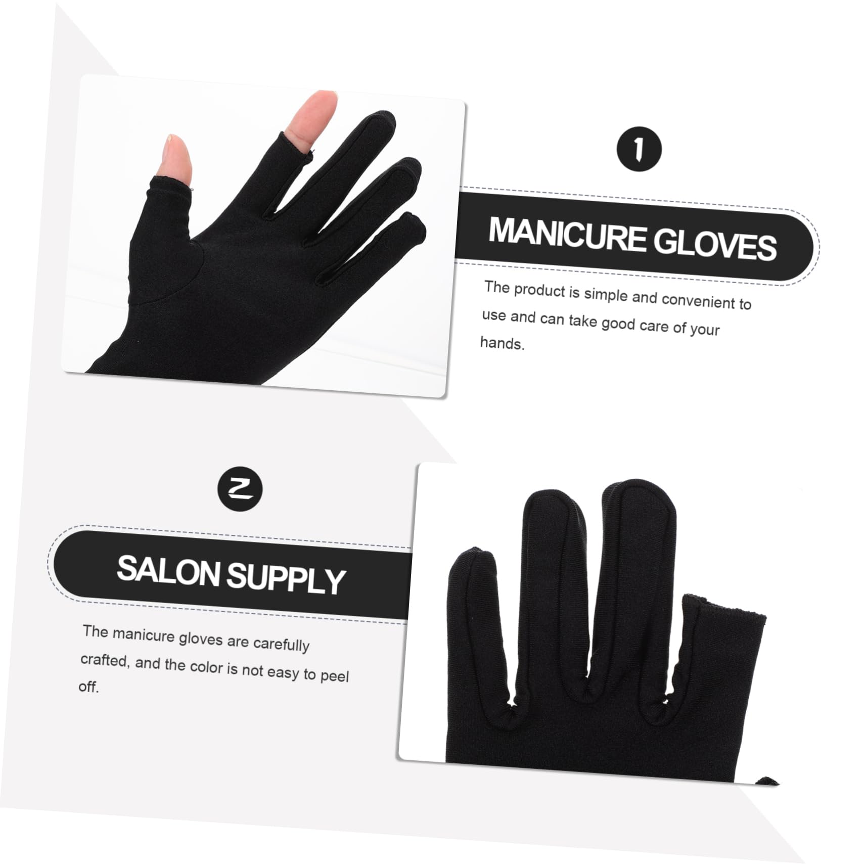 Ipetboom 1 Pair Ladies Sun Protection Gloves Golf Glove Fingerless Driving Gloves Womens Mittens Manicure Mitts Uv Hand Gloves Nail Gel Riding Gloves Miss Protector Short Cloth