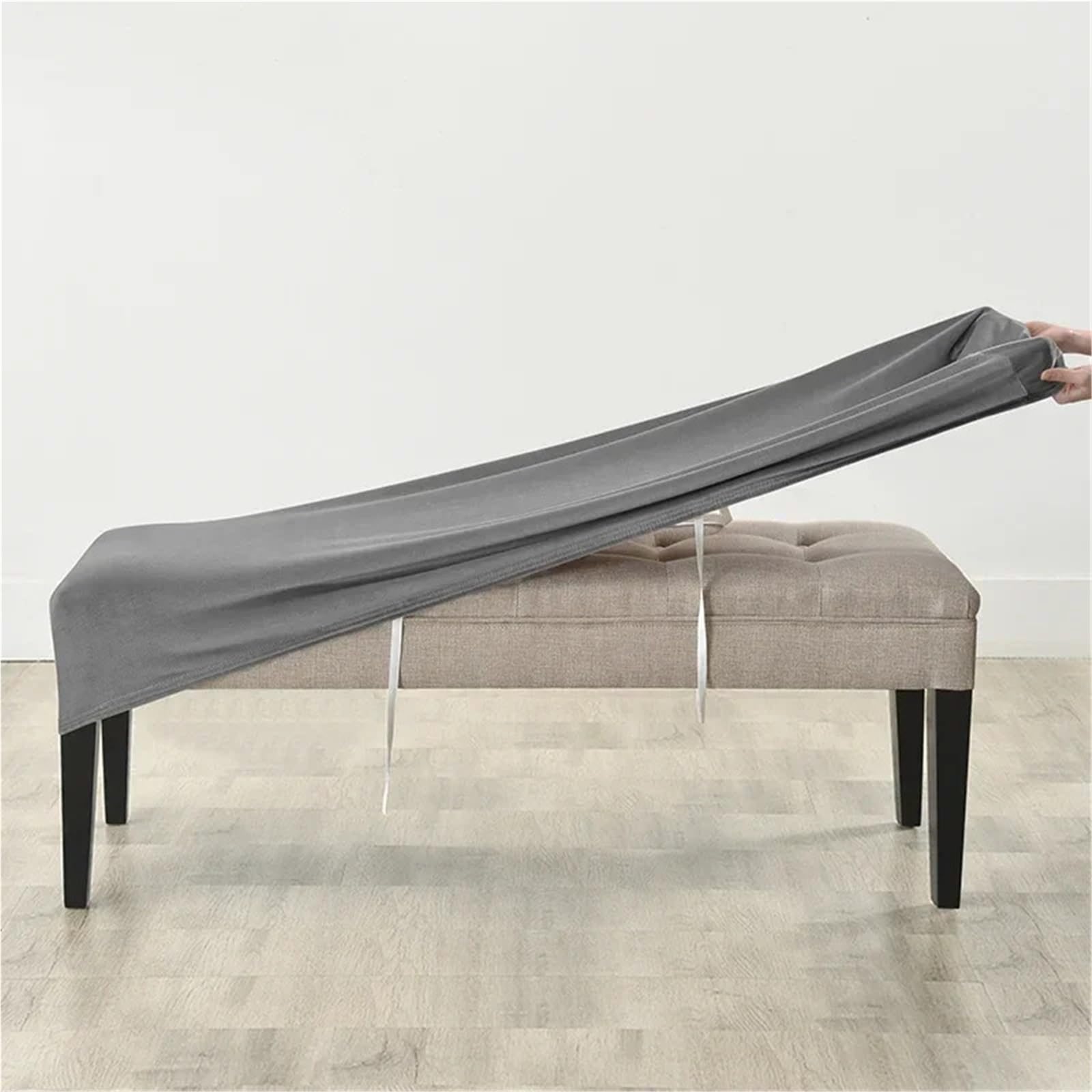 Lot de 4 housses de chaise extensibles et élastiques lavables en Lycra doux pour salle à manger et chambre à coucher Orange