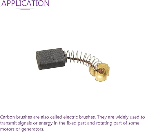 Miniatura 5 de DMiotech 5 pares de cepillo de carbono de 0.591 in x 0.394 in x 0.236 in, para motor eléctrico