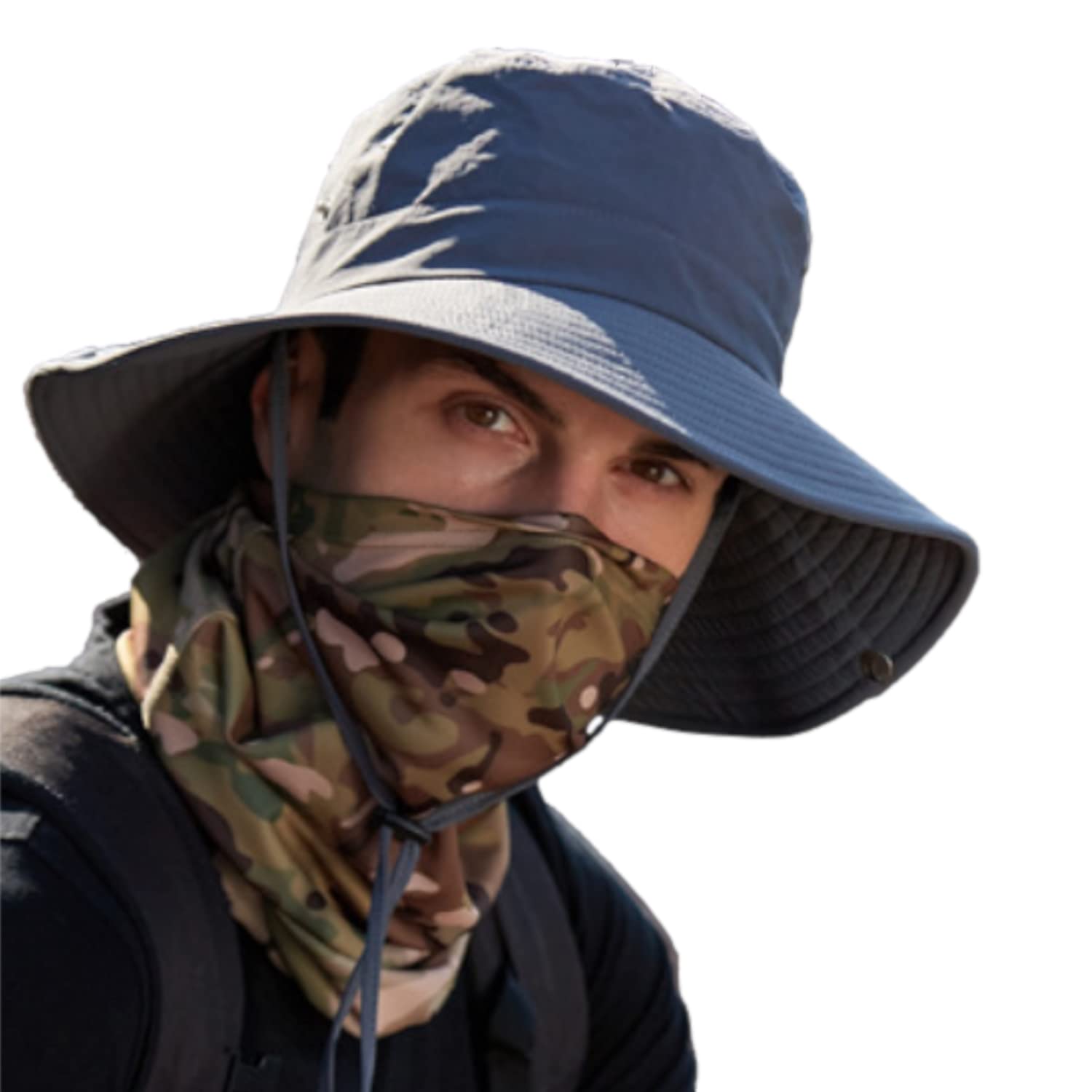 EMONJAY Sun Hat for Men／Women, Outdoor Sun Visor Hat Safari Hat Bucket Hat for Hiking Fishing Camping Gardening Working