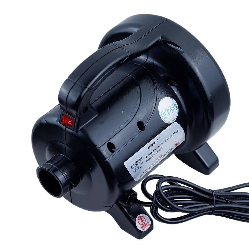 Elektryczna pompa powietrza 1200 W deflator deflator podwójna dysza do