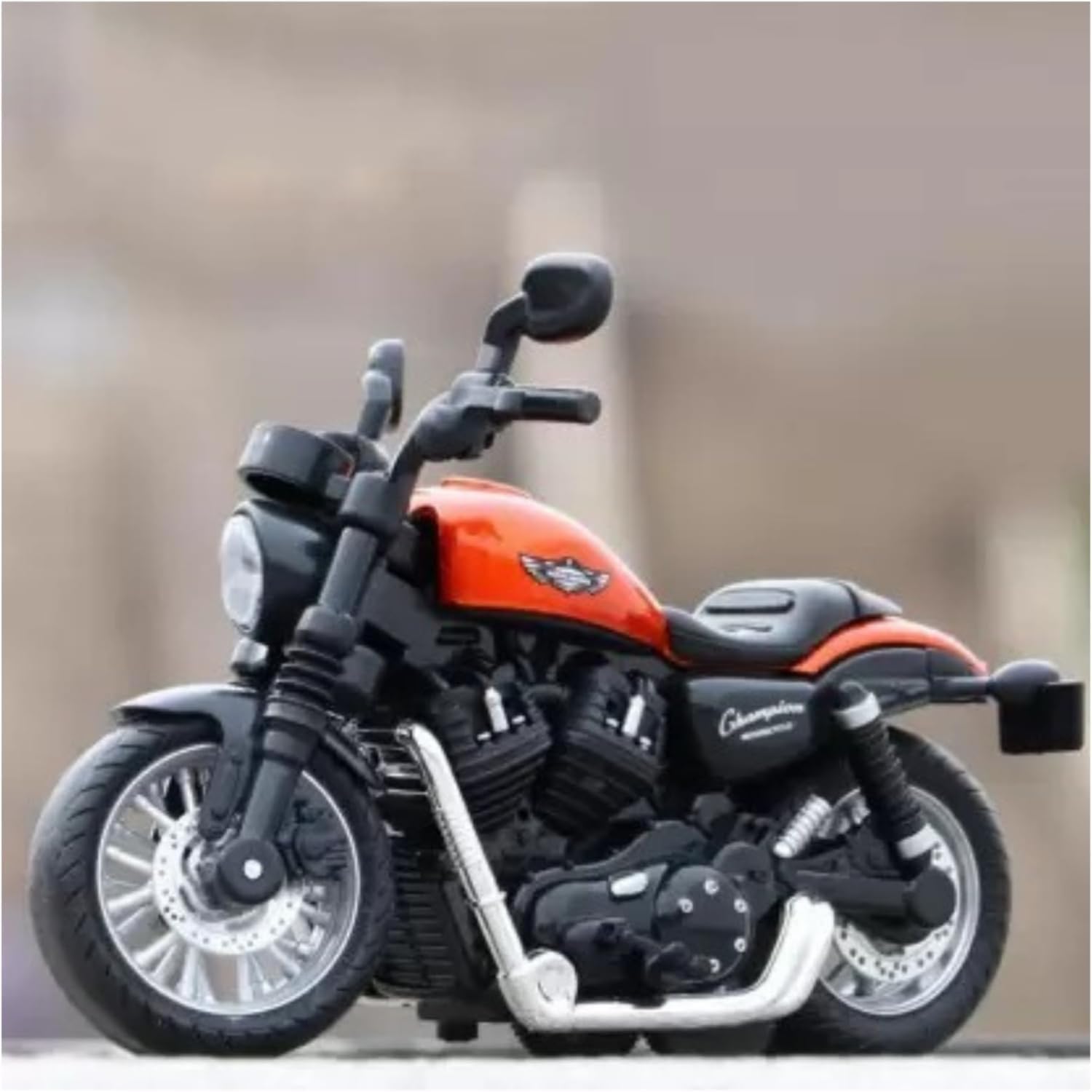 JAPSI Motorcycle Toy | Model Harley Sports Bike Replica | Looks Like The Real Bike | Pull Back Action | Vehicle Toy for Kids and Collectors | Toys for Kids 3 Years & Above - Multicolor