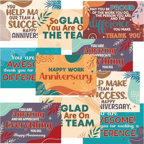 Cartes d'anniversaire de travail lot de 30 fournitures cadeaux d'affaires avec enveloppes