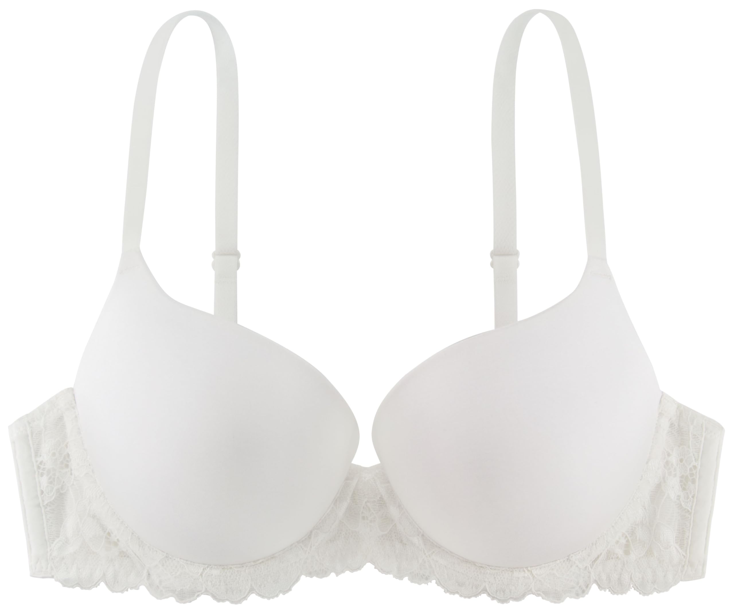 Dorina Claire - Soutien-Gorge Demi Super Push-Up pour Femme, avec Armatures, Microfibre Douce avec Détails en Dentelle, Bretelles Réglables pour Un Soutien et Un Effet remontant,