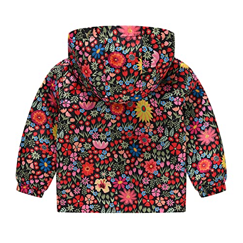 Boys Girls Windbreaker Jacket Graphic Print Hooded Jacket for Toddler Baby Lightweight Hiking Hoodie Full Zip Outerwear2